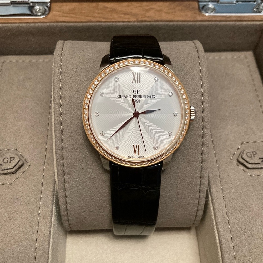 Girard Perregaux 18K Rose Gold Diamond Lady's watch 36mm